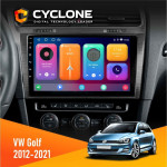 Штатная магнитола Volkswagen Golf 2012-2021 Cyclone C10001 2x32