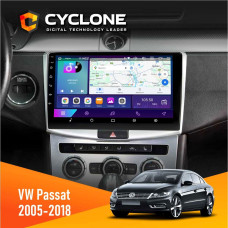 Штатная магнитола Volkswagen Passat (B6, B7) 2005-2014, CC 2012-2018 Cyclone C10002 2x32, 4G, 2k