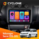 Штатна магнітола Volkswagen Touran 2010-2015 Climate Cyclone C10-001 2x32