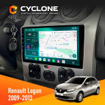 Штатная магнитола Renault Logan 2009-2013 Cyclone C9-013 4x64 DSP 4G