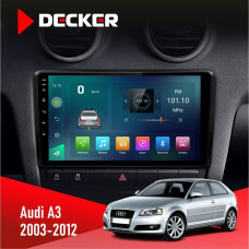 Штатная магнитола Audi A3 2003-2012 Decker D9003 6x128, DSP, 4G, 2k