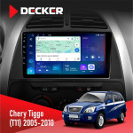 Штатна магнітола Chery Tiggo 2005-2010 Decker D9-007 4x64 DSP 360 4G