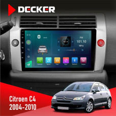 Штатная магнитола Citroen C4 2004-2010 Decker D9003 6x128, DSP, 4G, 2k