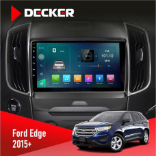 Штатная магнитола Ford Edge 2015+ Decker D9003 6x128, DSP, 4G, 2k