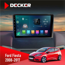 Штатная магнитола Ford Fiesta 2008-2017 Decker D9003 6x128, DSP, 4G, 2k