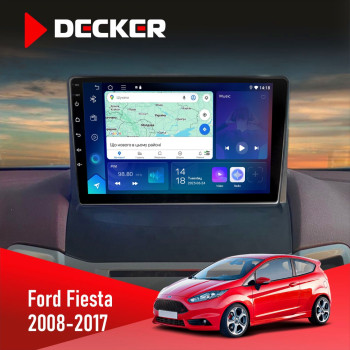 Штатна магнітола Ford Fiesta 2008-2017 Decker D9-007 4x64 DSP 360 4G Штатна магнітола Ford Fiesta 2008-2017 Decker D9-007 4x64 DSP 360 4G