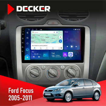 Штатна магнітола Ford Focus 2 2005-2011 Decker D9-007 4x64 DSP 360 4G Штатна магнітола Ford Focus 2 2005-2011 Decker D9-007 4x64 DSP 360 4G