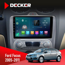 Штатная магнитола Ford Focus 2 2005-2011 climate Decker D9003 6x128, DSP, 4G, 2k