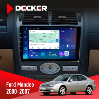 Штатна магнітола Ford Mondeo 2000-2007 Climate Decker D9-007 4x64 DSP 360 4G Штатна магнітола Ford Mondeo 2000-2007 Climate Decker D9-007 4x64 DSP 360 4G