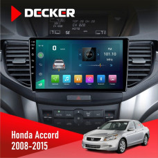 Штатная магнитола Honda Accord 2008-2015 Decker D9003 6x128, DSP, 4G, 2k