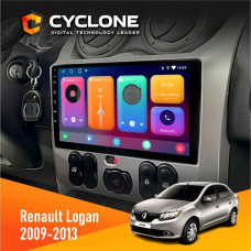  Штатна магнітола Renault Logan 2009-2013 Cyclone C9CPL 2x32