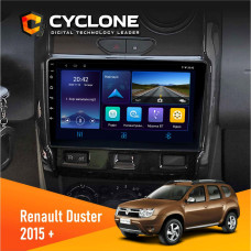 Штатная магнитола Renault Duster 2015+ ISO Cyclone C9006 4x64, DSP, DVR