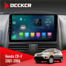 Штатная магнитола Honda CR-V 2001-2006 Decker D9003 6x128, DSP, 4G, 2k