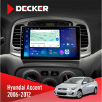 Штатна магнітола Hyundai Accent 2006-2012 Decker D9-007 4x64 DSP 360 4G