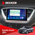 Штатна магнітола Hyundai Accent 2017+ Decker D9-007 4x64 DSP 360 4G