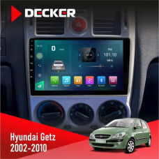 Штатная магнитола Hyundai Getz 2002-2010 Decker D9003 6x128, DSP, 4G, 2k