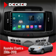 Штатная магнитола Hyundai Elantra 2006-2010 Decker D9003 6x128, DSP, 4G, 2k