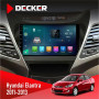 Штатная магнитола Hyundai Elantra 2011-2013 Decker D9003 6x128, DSP, 4G, 2k