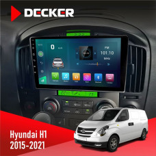 Штатная магнитола Hyundai H-1 2015-2021 Decker D9003 6x128, DSP, 4G, 2k