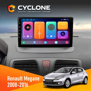 Штатная магнитола Renault Megane III 2008-2016 Cyclone C9CPL 2x32