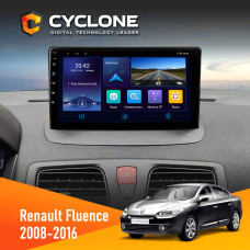  Штатна магнітола Renault Fluence 2009-2017 Cyclone C9006 4x64, DSP, DVR