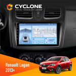 Штатная магнитола Renault Sandero, Logan 2012-2020 Cyclone C9-012 4x64 DSP 4G