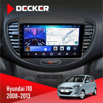 Штатна магнітола Hyundai I10 2008-2013 Decker D9-006 4x64, 4G
