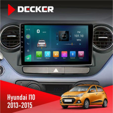 Штатная магнитола Hyundai I10 2013-2015 Decker D9003 6x128, DSP, 4G, 2k