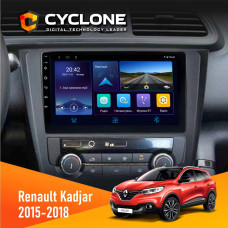  Штатна магнітола Renault Kadjar 2015-2018 Cyclone C9006 4x64, DSP, DVR