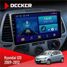 Штатная магнитола Hyundai I20 2009-2012 Decker D9001 4x64, DSP