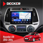 Штатная магнитола Hyundai I20 2012-2014 Decker D9-006 4x64, 4G