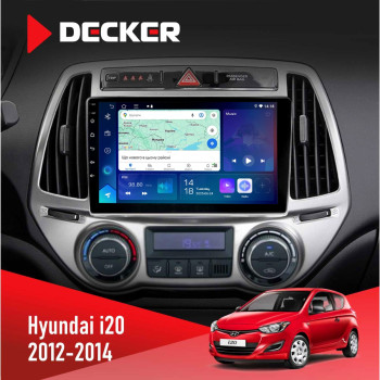 Штатна магнітола Hyundai I20 2012-2014 Decker D9-007 4x64 DSP 360 4G Штатна магнітола Hyundai I20 2012-2014 Decker D9-007 4x64 DSP 360 4G