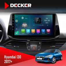 Штатная магнитола Hyundai i30 2017+ Decker D9003 6x128, DSP, 4G, 2k