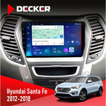 Штатна магнітола Hyundai Santa Fe 2012-2018 CAN Decker D9-007 4x64 DSP 360 4G