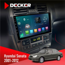 Штатная магнитола Hyundai Sonata (EF) 2001-2012 Decker D9003 6x128, DSP, 4G, 2k