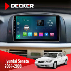 Штатная магнитола Hyundai Sonata (NF) 2004-2008 Decker D9003 6x128, DSP, 4G, 2k