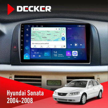 Штатна магнітола Hyundai Sonata (NF) 2004-2008 Decker D9-007 4x64 DSP 360 4G Штатна магнітола Hyundai Sonata (NF) 2004-2008 Decker D9-007 4x64 DSP 360 4G