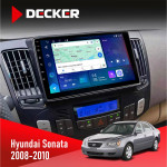 Штатна магнітола Hyundai Sonata 2008-2010 Climate Decker D9-007 4x64 DSP 360 4G