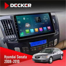 Штатная магнитола Hyundai Sonata 2008-2010 Climate Decker D9003 6x128, DSP, 4G, 2k