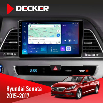 Штатна магнітола Hyundai Sonata 2015-2017 CAN Decker D9-007 4x64 DSP 360 4G