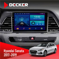 Штатная магнитола Hyundai Sonata 2017-2019 CAN Decker D9003 6x128, DSP, 4G, 2k