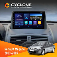  Штатна магнітола Renault Megane II 2003-2009 Cyclone C9006 4x64, DSP, DVR