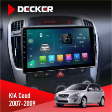 Штатная магнитола KIA Ceed 2007-2009 Decker D9003 6x128, DSP, 4G, 2k