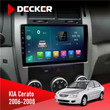 Штатная магнитола KIA Cerato 2006-2008 Conditioner Decker D9003 6x128, DSP, 4G, 2k