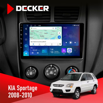Штатна магнітола KIA Sportage 2008-2010 Decker D9-007 4x64 DSP 360 4G