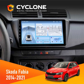 Штатная магнитола Skoda Fabia 2014-2021 Cyclone C9-012 4x64 DSP 4G