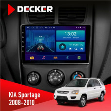 Штатная магнитола KIA Sportage 2008-2010 Decker D9001 4x64, DSP