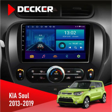 Штатная магнитола KIA Soul 2013-2019 Decker D9002 6x128, DSP, 360
