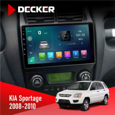 Штатная магнитола KIA Sportage 2008-2010 climate Decker D9003 6x128, DSP, 4G, 2k