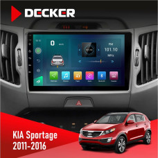 Штатная магнитола KIA Sportage 3 2011-2016 CAN Decker D9003 6x128, DSP, 4G, 2k
